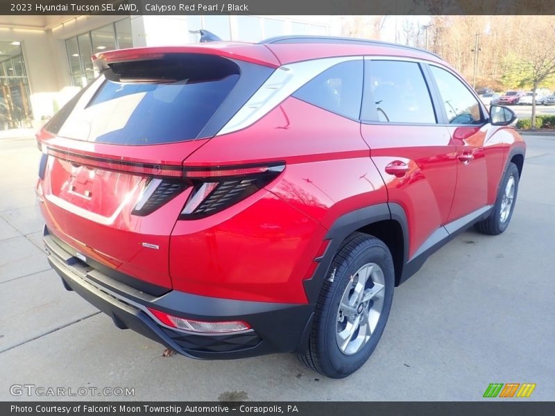 Calypso Red Pearl / Black 2023 Hyundai Tucson SEL AWD