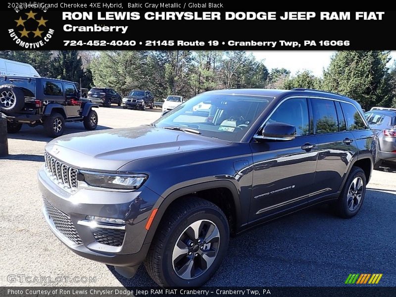 Baltic Gray Metallic / Global Black 2022 Jeep Grand Cherokee 4XE Hybrid