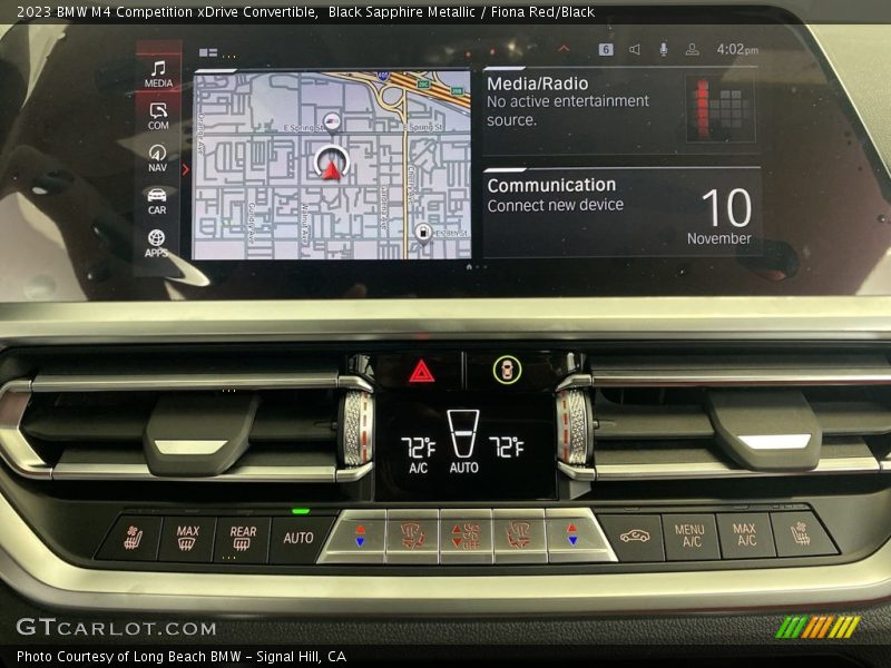 Controls of 2023 M4 Competition xDrive Convertible