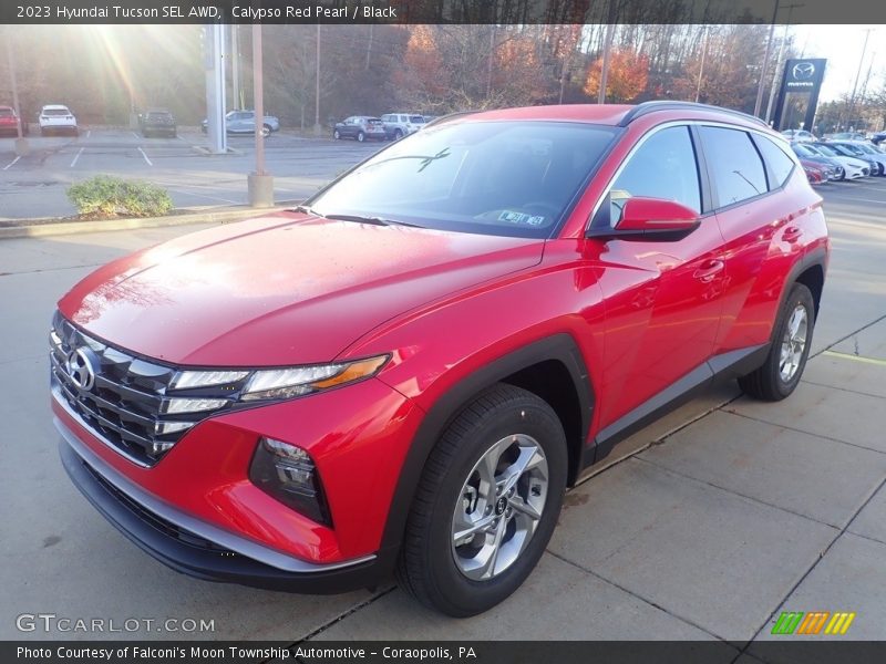 Calypso Red Pearl / Black 2023 Hyundai Tucson SEL AWD