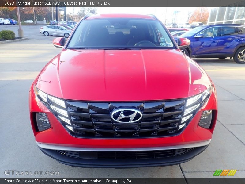 Calypso Red Pearl / Black 2023 Hyundai Tucson SEL AWD