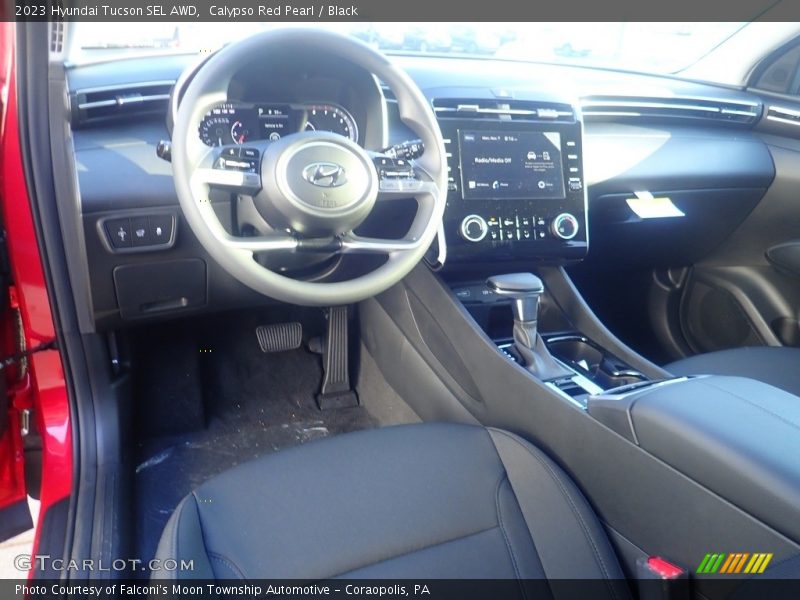Calypso Red Pearl / Black 2023 Hyundai Tucson SEL AWD