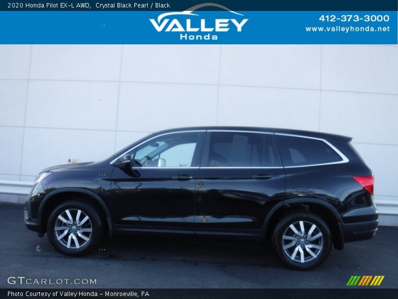 Crystal Black Pearl / Black 2020 Honda Pilot EX-L AWD
