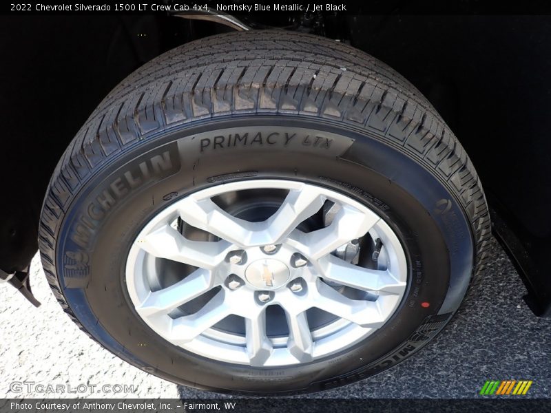 Northsky Blue Metallic / Jet Black 2022 Chevrolet Silverado 1500 LT Crew Cab 4x4