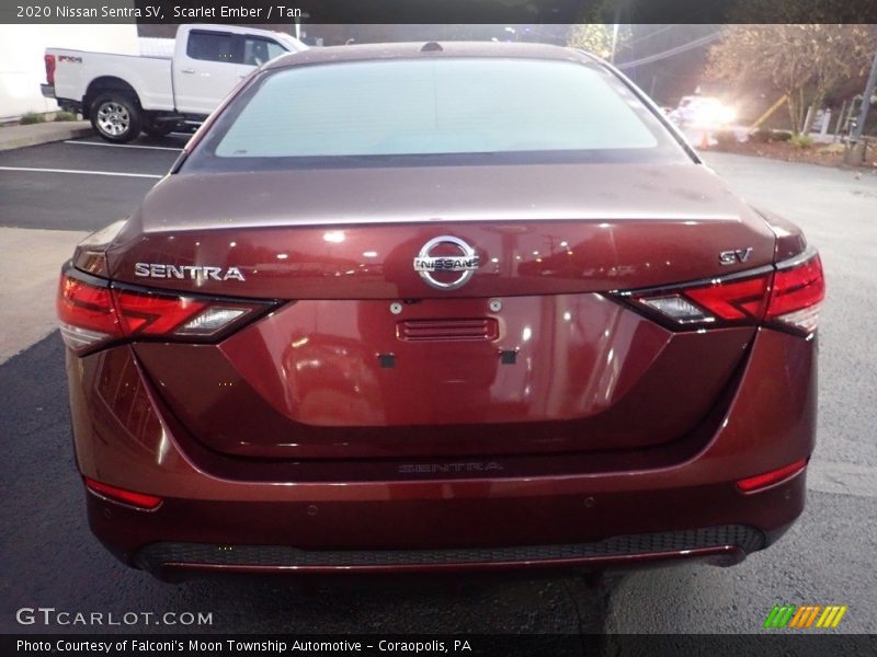 Scarlet Ember / Tan 2020 Nissan Sentra SV