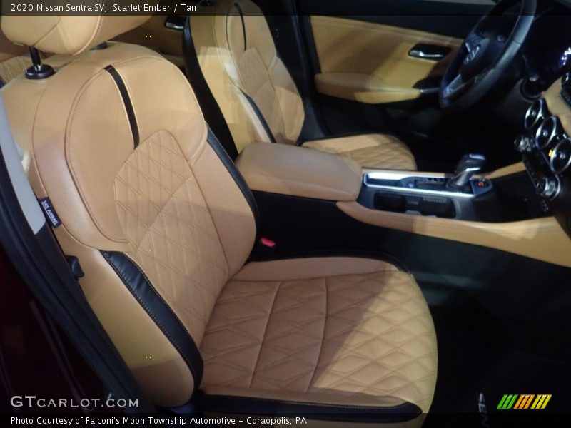 Scarlet Ember / Tan 2020 Nissan Sentra SV