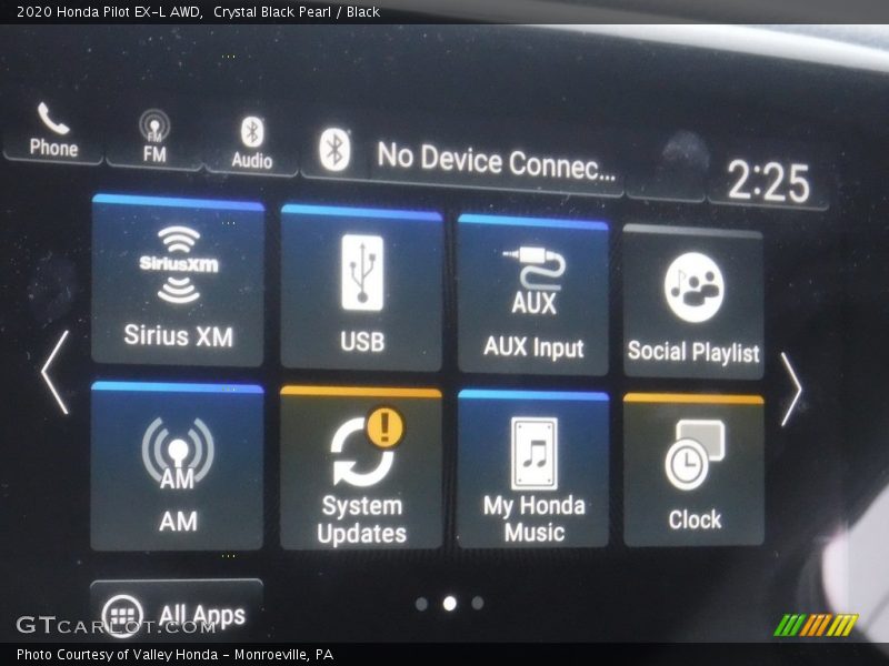 Crystal Black Pearl / Black 2020 Honda Pilot EX-L AWD