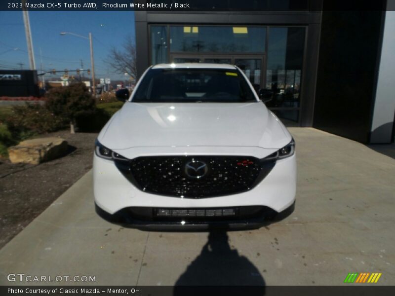 Rhodium White Metallic / Black 2023 Mazda CX-5 Turbo AWD