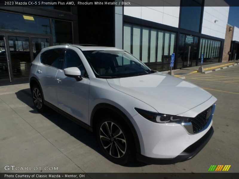 Rhodium White Metallic / Black 2023 Mazda CX-5 S Premium Plus AWD