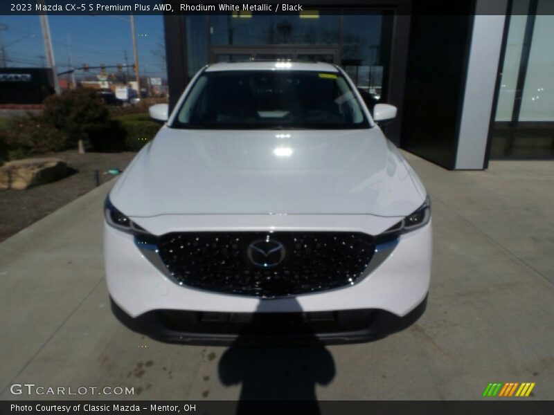 Rhodium White Metallic / Black 2023 Mazda CX-5 S Premium Plus AWD