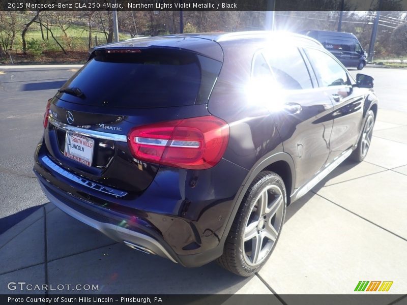 Northern Lights Violet Metallic / Black 2015 Mercedes-Benz GLA 250 4Matic