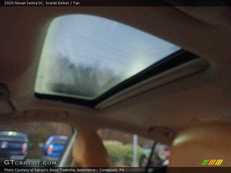 Scarlet Ember / Tan 2020 Nissan Sentra SV