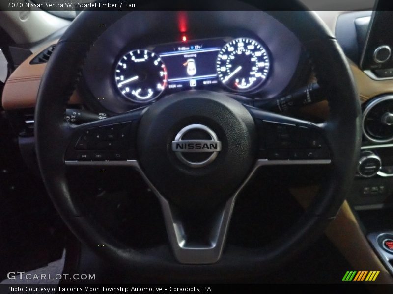 Scarlet Ember / Tan 2020 Nissan Sentra SV