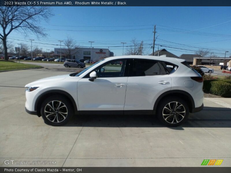 Rhodium White Metallic / Black 2023 Mazda CX-5 S Premium Plus AWD