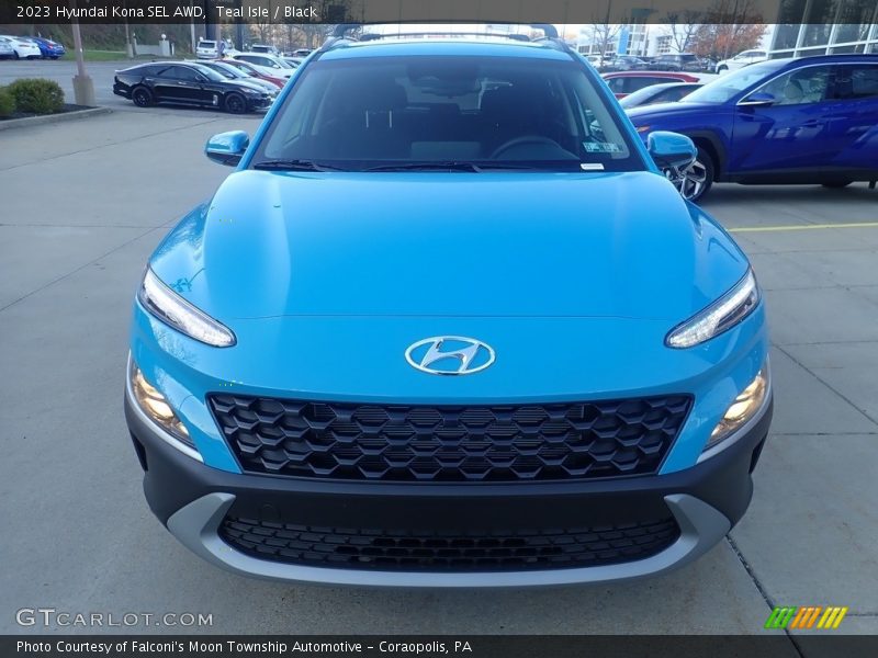 Teal Isle / Black 2023 Hyundai Kona SEL AWD