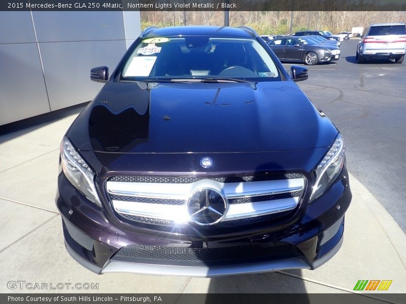 Northern Lights Violet Metallic / Black 2015 Mercedes-Benz GLA 250 4Matic