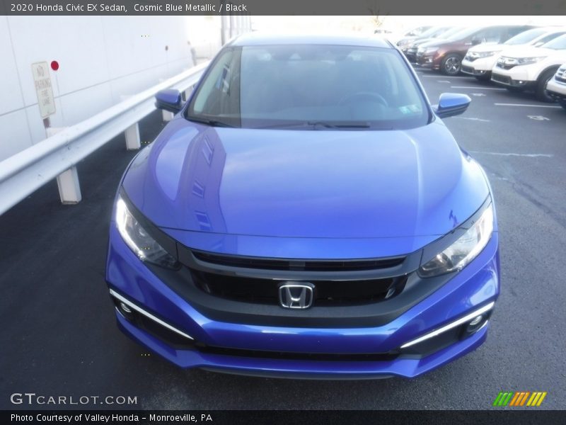 Cosmic Blue Metallic / Black 2020 Honda Civic EX Sedan