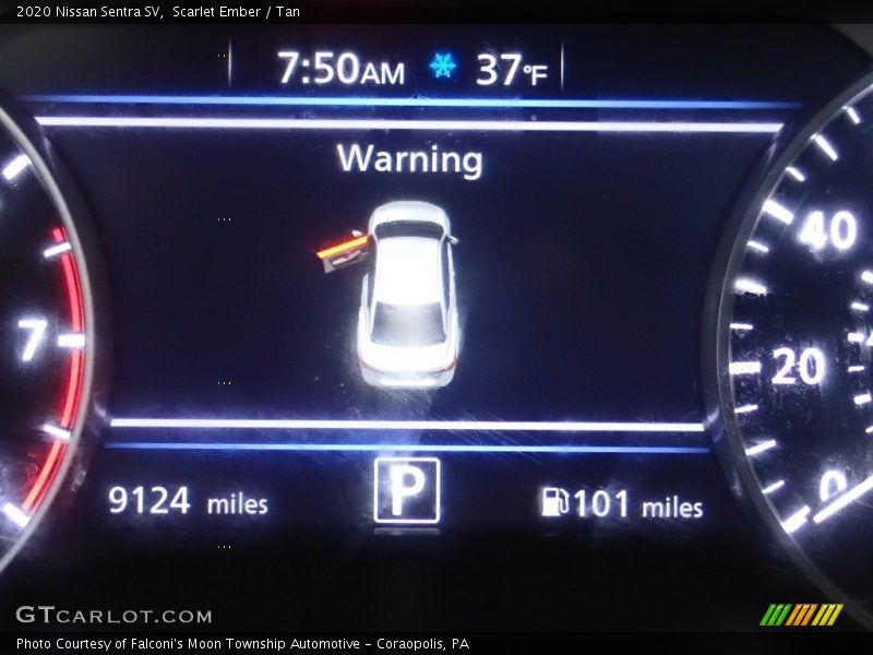 Scarlet Ember / Tan 2020 Nissan Sentra SV