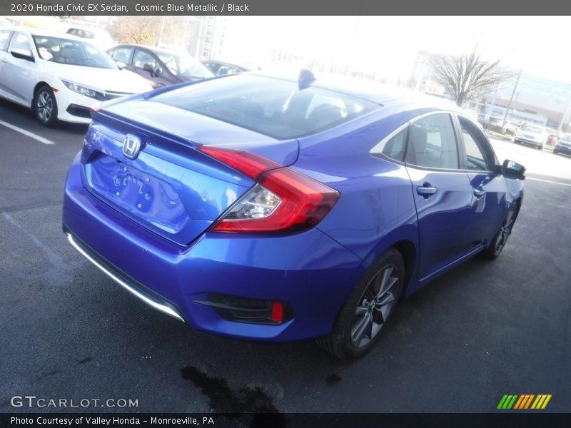 Cosmic Blue Metallic / Black 2020 Honda Civic EX Sedan