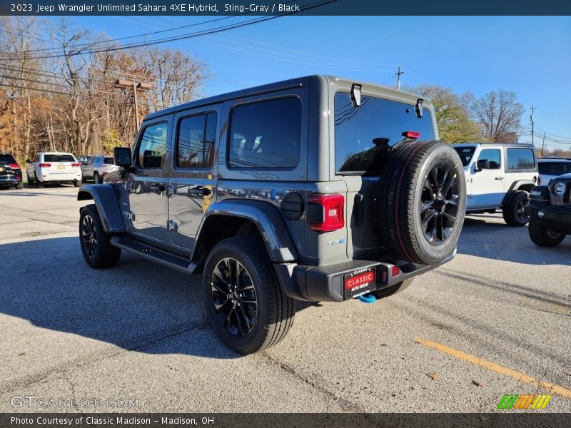 Sting-Gray / Black 2023 Jeep Wrangler Unlimited Sahara 4XE Hybrid