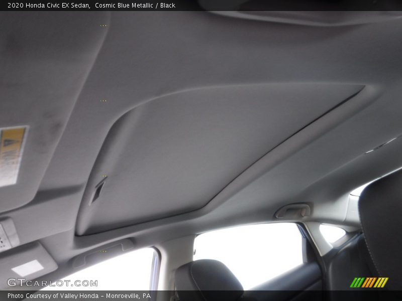 Cosmic Blue Metallic / Black 2020 Honda Civic EX Sedan