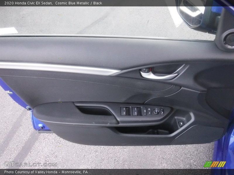 Cosmic Blue Metallic / Black 2020 Honda Civic EX Sedan