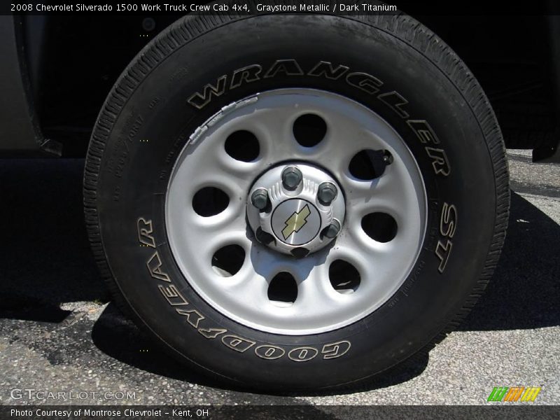 Graystone Metallic / Dark Titanium 2008 Chevrolet Silverado 1500 Work Truck Crew Cab 4x4