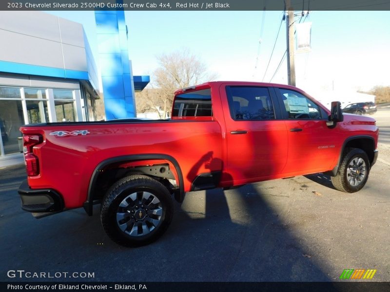 Red Hot / Jet Black 2023 Chevrolet Silverado 2500HD Custom Crew Cab 4x4