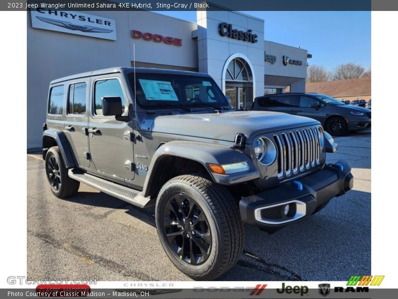 Sting-Gray / Black 2023 Jeep Wrangler Unlimited Sahara 4XE Hybrid