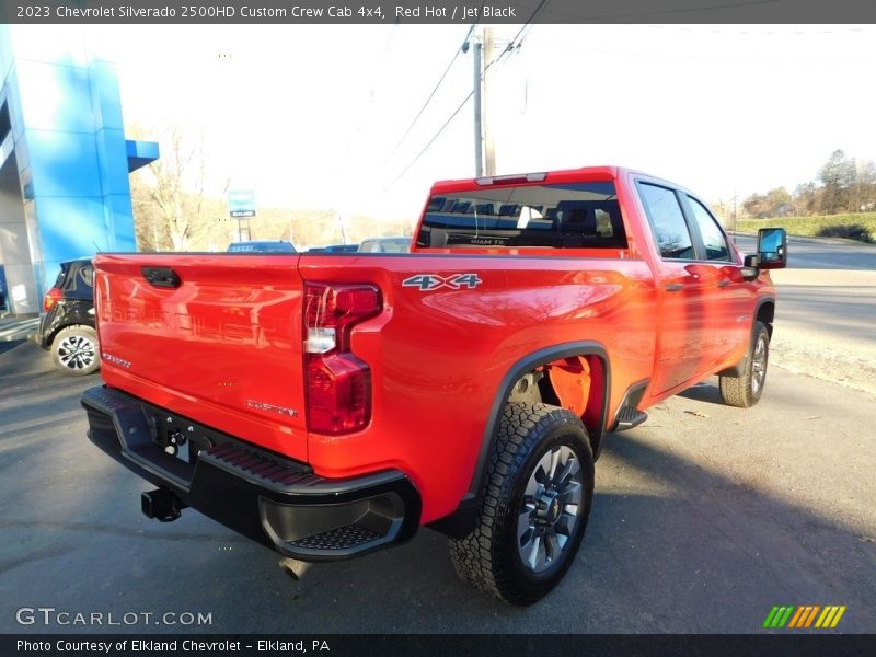 Red Hot / Jet Black 2023 Chevrolet Silverado 2500HD Custom Crew Cab 4x4
