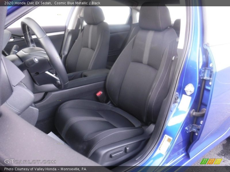 Cosmic Blue Metallic / Black 2020 Honda Civic EX Sedan