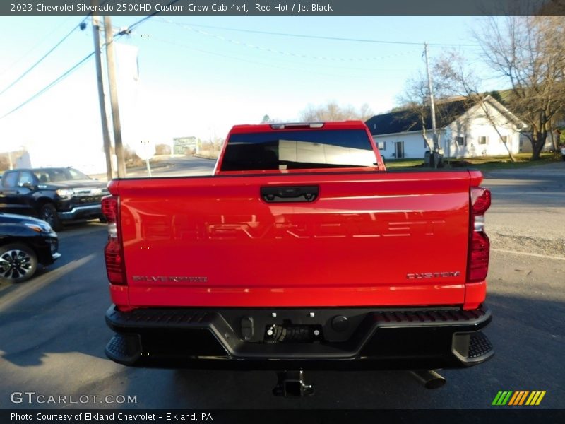 Red Hot / Jet Black 2023 Chevrolet Silverado 2500HD Custom Crew Cab 4x4