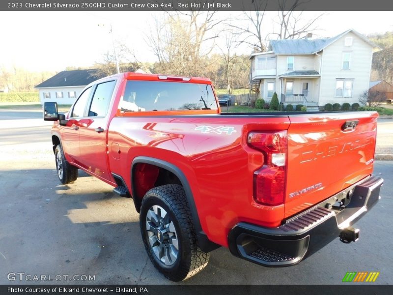 Red Hot / Jet Black 2023 Chevrolet Silverado 2500HD Custom Crew Cab 4x4