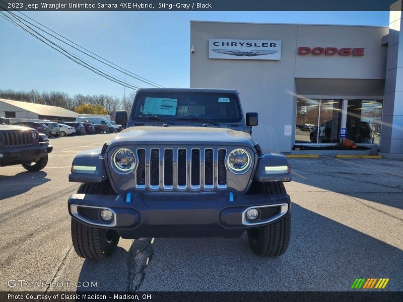 Sting-Gray / Black 2023 Jeep Wrangler Unlimited Sahara 4XE Hybrid