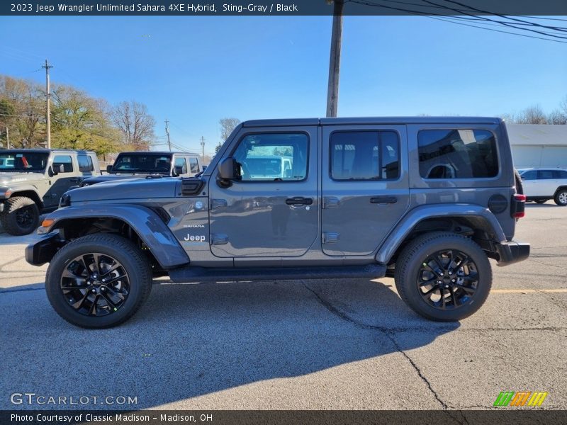 Sting-Gray / Black 2023 Jeep Wrangler Unlimited Sahara 4XE Hybrid