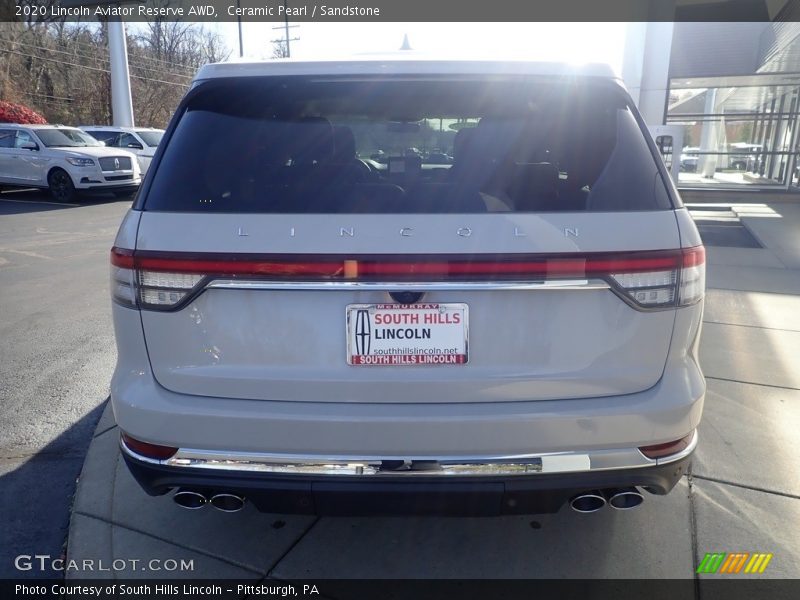 Ceramic Pearl / Sandstone 2020 Lincoln Aviator Reserve AWD