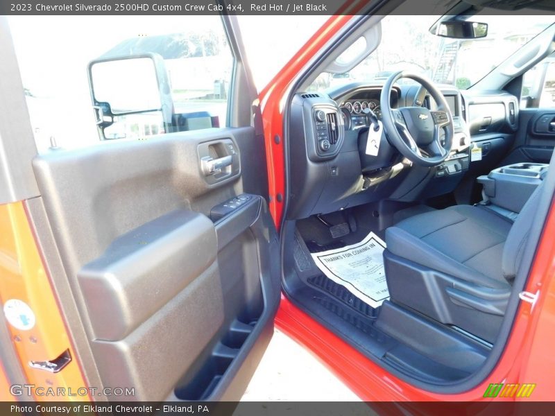  2023 Silverado 2500HD Custom Crew Cab 4x4 Jet Black Interior
