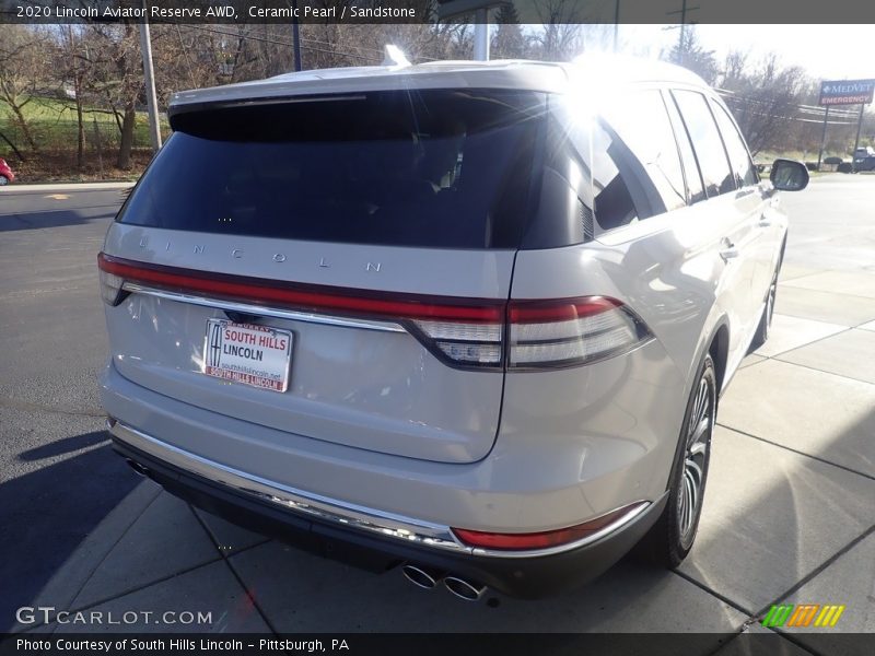 Ceramic Pearl / Sandstone 2020 Lincoln Aviator Reserve AWD