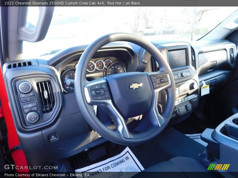 Dashboard of 2023 Silverado 2500HD Custom Crew Cab 4x4