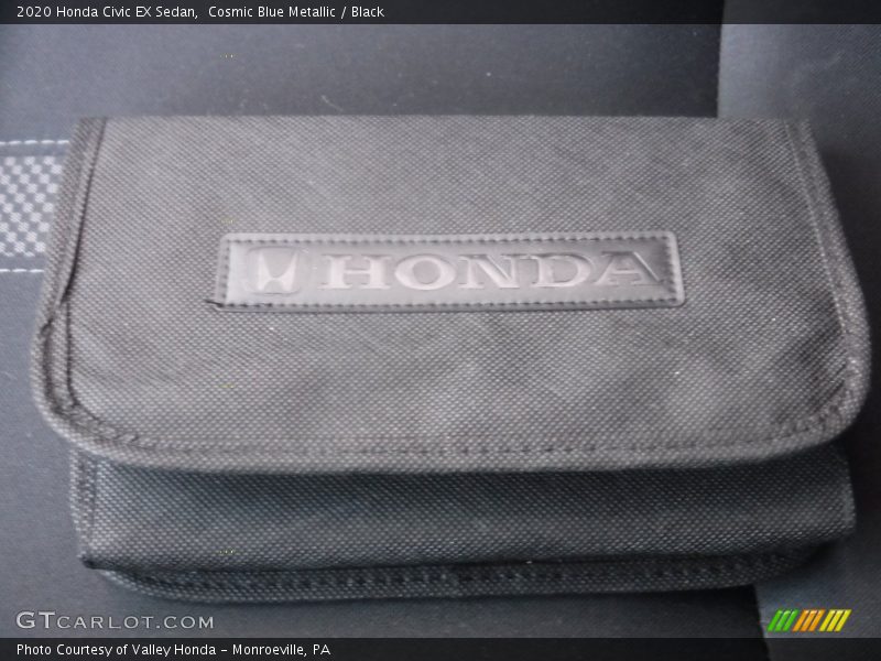 Cosmic Blue Metallic / Black 2020 Honda Civic EX Sedan