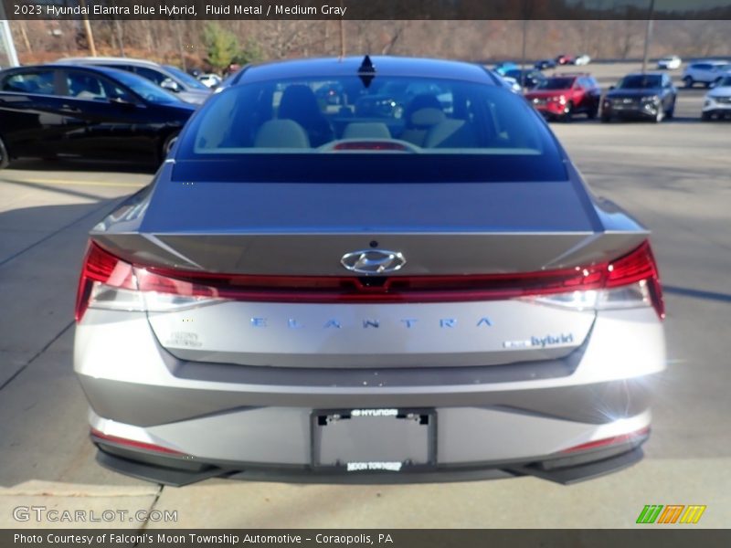 Fluid Metal / Medium Gray 2023 Hyundai Elantra Blue Hybrid