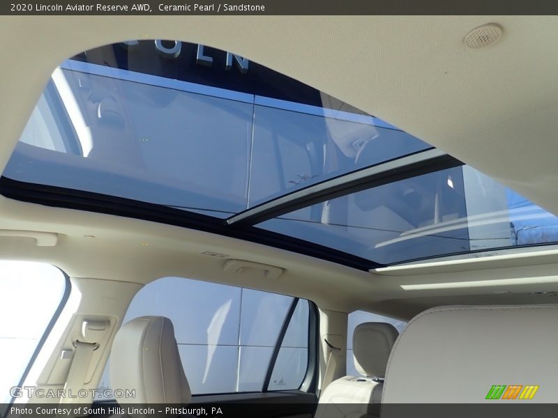 Sunroof of 2020 Aviator Reserve AWD