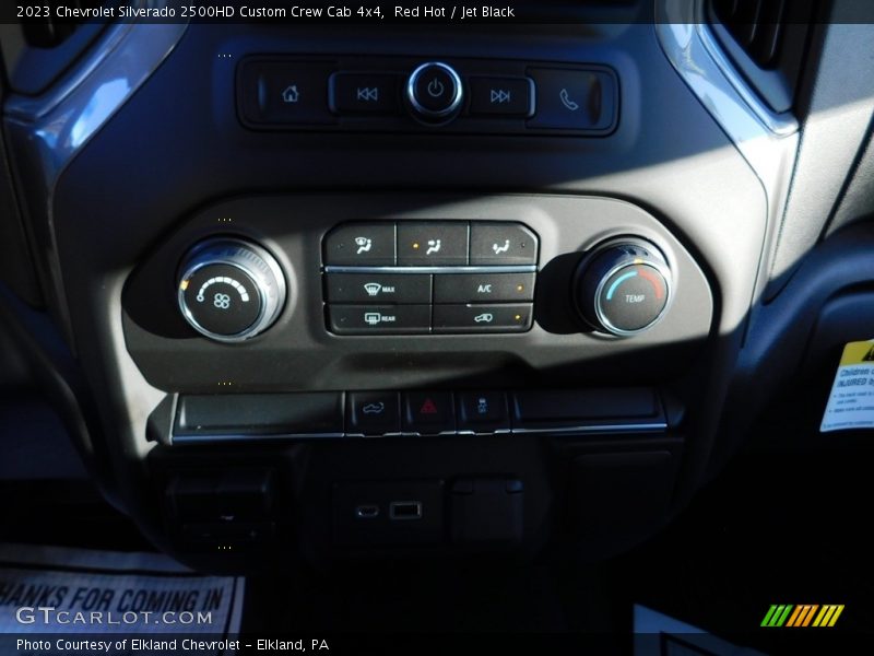Red Hot / Jet Black 2023 Chevrolet Silverado 2500HD Custom Crew Cab 4x4