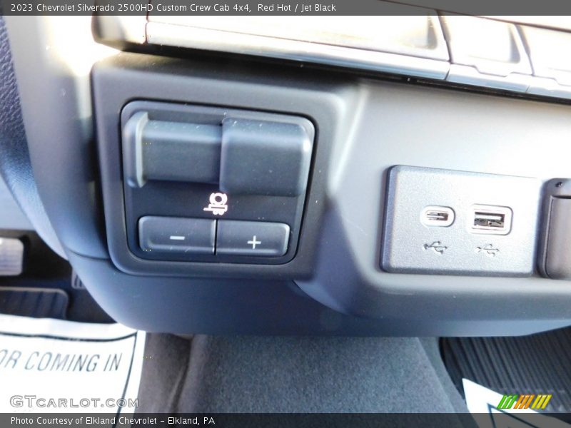 Red Hot / Jet Black 2023 Chevrolet Silverado 2500HD Custom Crew Cab 4x4