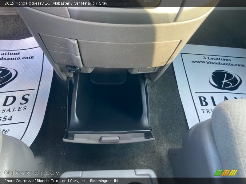 Alabaster Silver Metallic / Gray 2015 Honda Odyssey LX