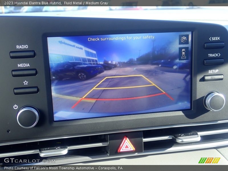 Fluid Metal / Medium Gray 2023 Hyundai Elantra Blue Hybrid