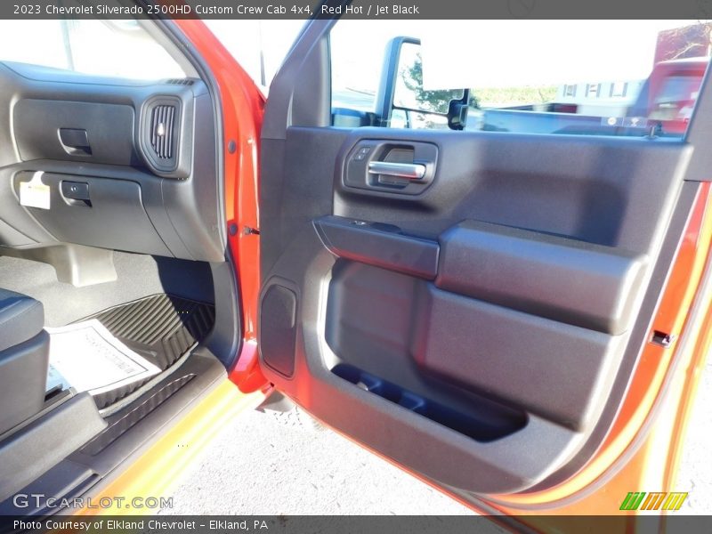 Red Hot / Jet Black 2023 Chevrolet Silverado 2500HD Custom Crew Cab 4x4