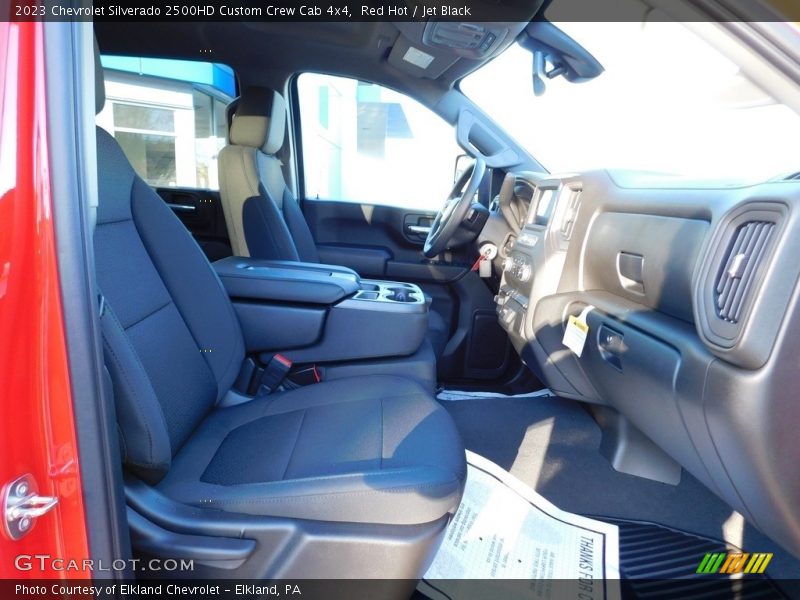 Red Hot / Jet Black 2023 Chevrolet Silverado 2500HD Custom Crew Cab 4x4