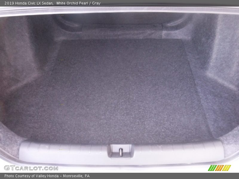White Orchid Pearl / Gray 2019 Honda Civic LX Sedan