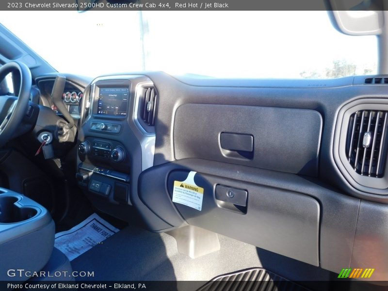 Red Hot / Jet Black 2023 Chevrolet Silverado 2500HD Custom Crew Cab 4x4